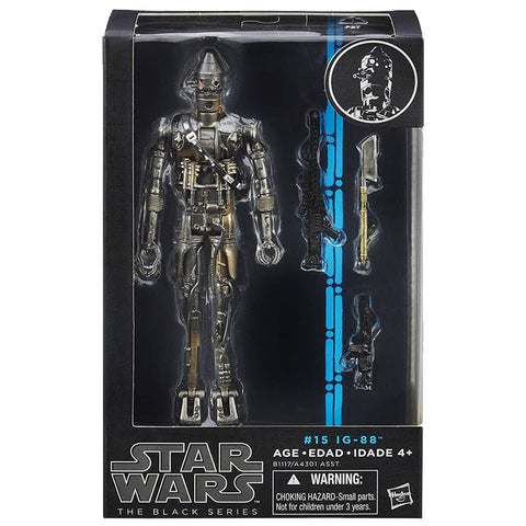 Hasbro Star wars The Black series 15 IG-88 Bounty Hunter Droid Box Package Front