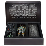 Hasbro Star Wars The Black Series SDCC 2013 Boba Fett & Hand Solo in Carbonite Giftset Box package Open