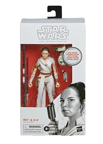 Hasbro Star Wars The Black Series 91 Rey & D-O White Box First Edition Package