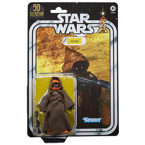 Hasbro Star Wars The Black Series LucasFilm 50th Anniversary Jawa Amazon Exclusive Box Package Front