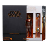 Hasbro Star Wars The Black Series Mandalorian Armorer Deluxe Exclusive Pulsecon 2020 box package inner open front