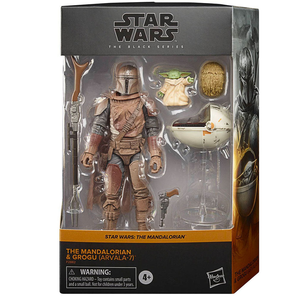 Star Wars The Black Series The Mandalorian & Grogu (Arvala-7) - Deluxe Star Wars The Black Series The Mandalorian & Grogu (Arvala-7) - Deluxe