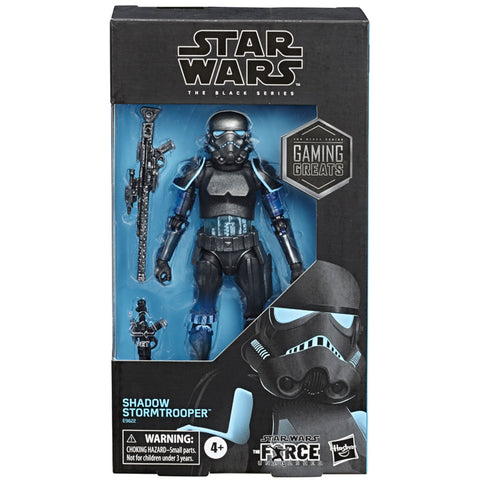 Hasbro Star Wars The Black Series Shadow Stormtrooper Force Unleashed gamestop box package front