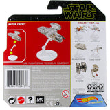 Mattel Hot Wheels Starships Star Wars Die-Cast Razor Crest black box package back