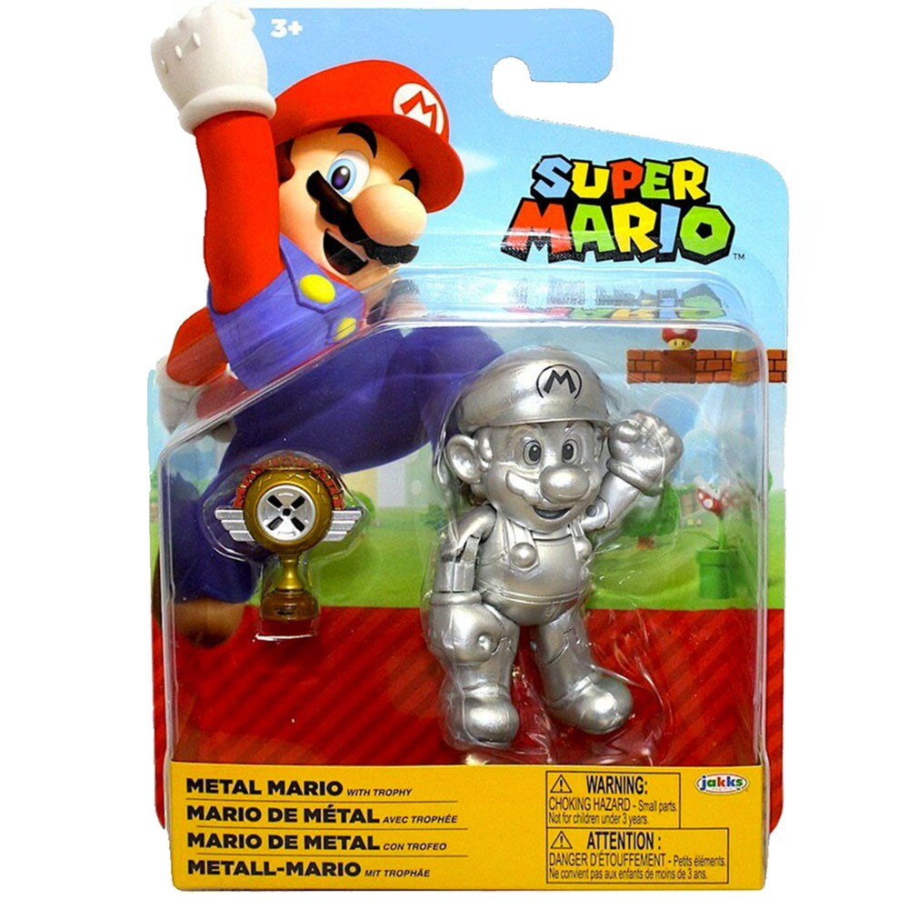 Jakks World of Nintendo Super Mario Metal Mario with Trophy Jakks World of Nintendo Super Mario Metal Mario with Trophy