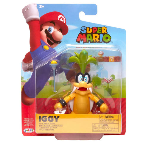 Jakks Pacific World of Nintendo Super Mario Iggy Koopa Box Package Front