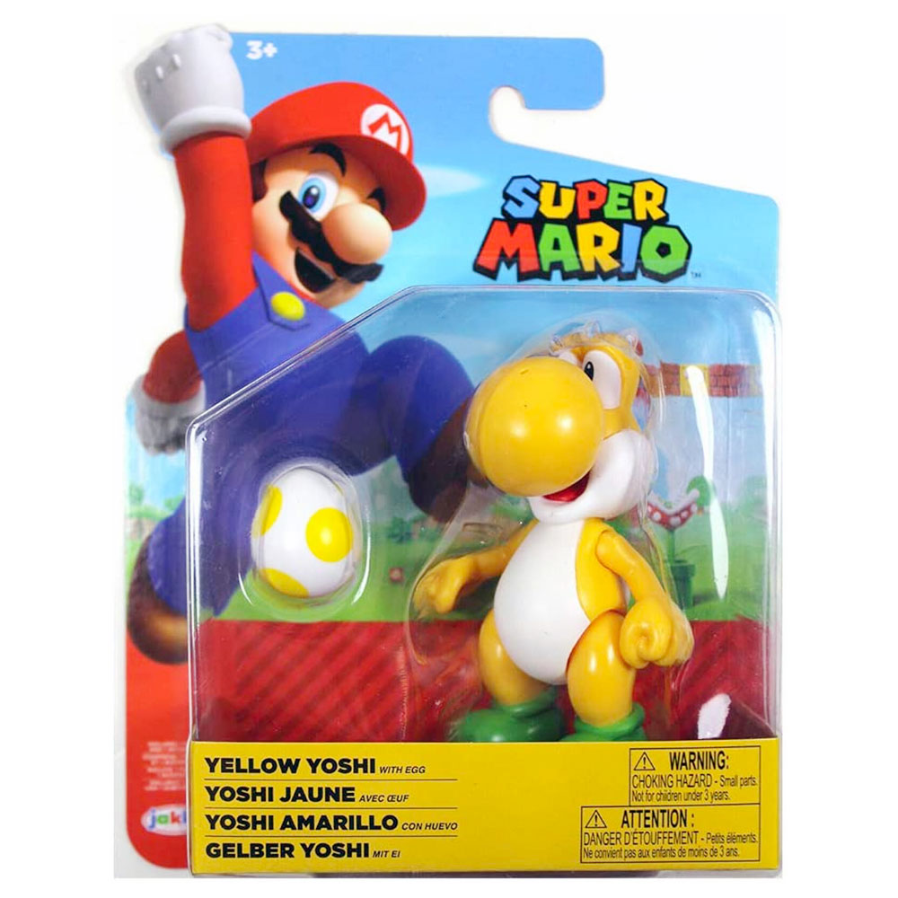 World of Nintendo Super Mario Yellow Yoshi with Egg - 4-inch World of Nintendo Super Mario Yellow Yoshi with Egg - 4-inch