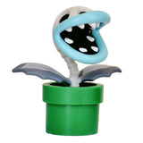 Jakks World of Nintendo Bone Pirahna Plant with coin action figure toy front 4-inch