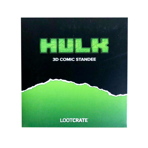 Lootcrate exclusive Hulk 3D Comic standee Box Package