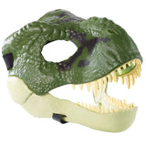 Mattel Jurassic World Fallen Kingdom Legacy Collection Green Tyrannosaurus Rex Trex mask product mouth open angle