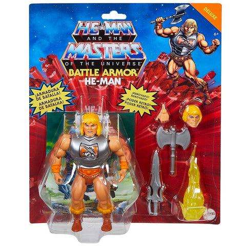 Mattel Masters of the Universe MOTU Origins Deluxe Battle Armor He-Man box package front