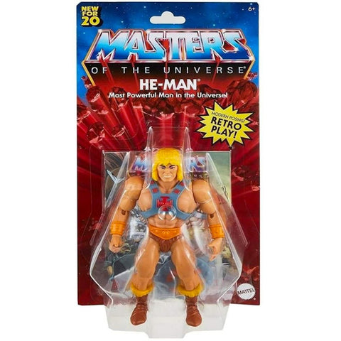 Mattel Masters of the Universe MOTU origins retro play he-man box package front