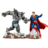 Mcfarlane Toys DC Multiverse Batman Earth-1 Devastator vs Superman 2-pack toy stand