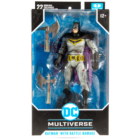 Mcfarlane Toys DC Multiverse Dark Night: Metals Batman with battle damage box package front