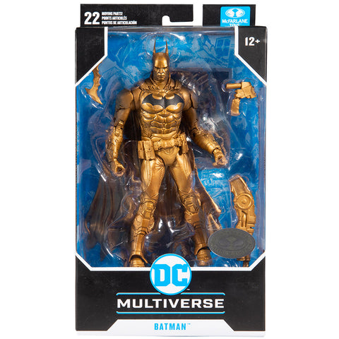 McFarlane Toys DC Multiverse Platinum Edition Batman arkham knight bronze chase variant box package front