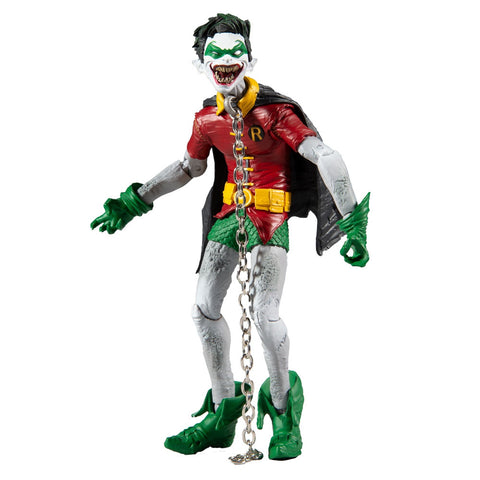 Mcfarlane Toys DC Multiverse Robin Crow Earth-22 Dark Nights: Metal laugh face action figure toy front