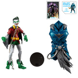 Mcfarlane Toys DC Multiverse Robin Crow Earth-22 Dark Knights: Metal smirk face action figure toy accessories