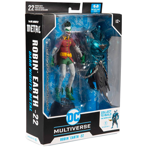 Mcfarlane Toys DC Multiverse Robin Crow Earth-22 Dark Knights: Metal smirk face box package front