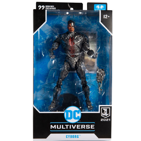 McFarlane Toys DC Multiverse Zack Snyders Justice League 2021 Cyborg Face Box Package Front