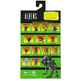 NECA Aliens Rhino Alien Version 2 blue xenomorph box package back