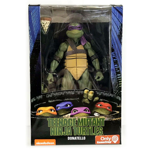 NECA Gamestop TMNT 90's Movie Teenage Mutant Ninja Turtle Donatello Box Package