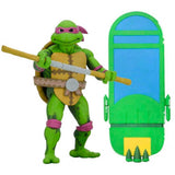 NECA TMNT Teenage Mutant Ninja Turtles In Time Donatello Video Game Action Figure Toy Surf Board