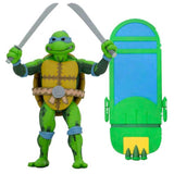 NECA TMNT Teenage Mutant Ninja Turtles In Time Leonardo Video Game Box Action Figure Toy Surf Board