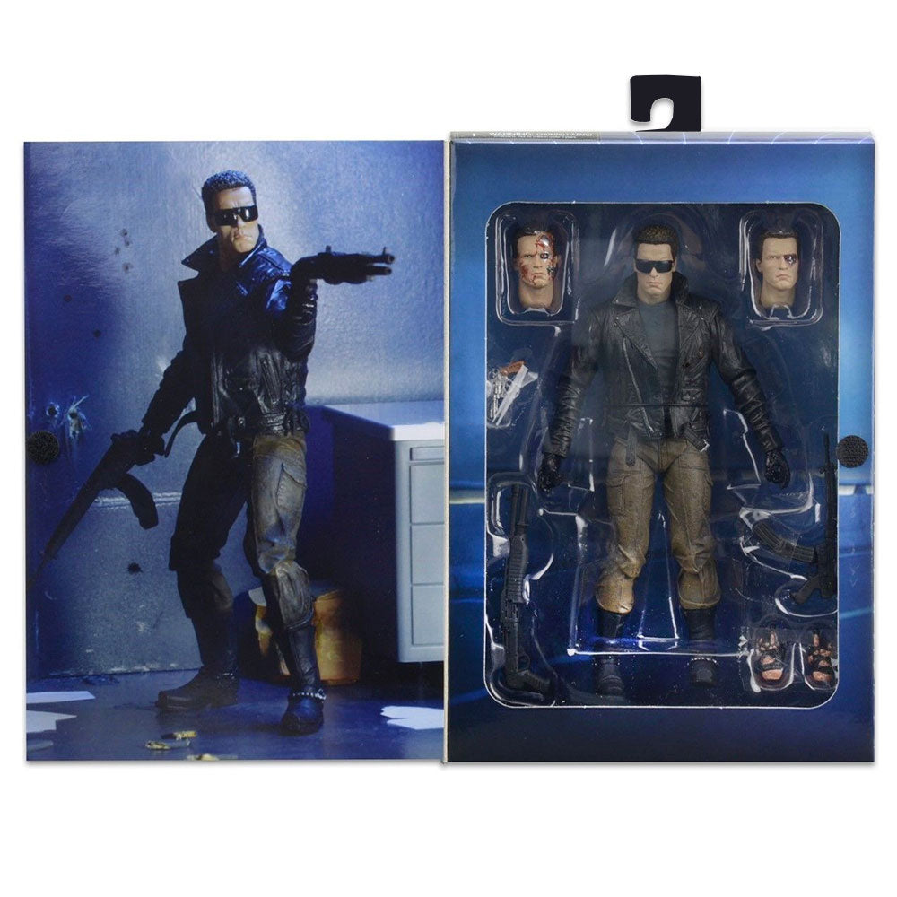 NECA The Terminator Ultimate Police Assault T-800 Arnold Action Figure ...