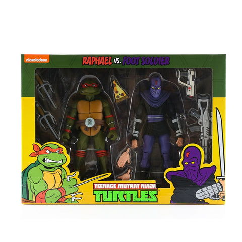 NECA Teenage Mutant Ninja Turtles Raphael vs. Foot Solder - 2-pack