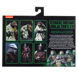 NECA TMNT Teenage Mutant Ninja Turtles 90s movie splinter vs shredder 2-pack giftset box package back