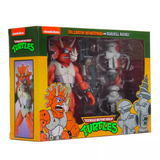 NECA TMNT Teenage Mutant Ninja Turtles Cartoon Triceraton Infantryman Roadkill Rodney 3-pack box package front angle