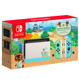Nintendo Switch Console V2 Animal Crossing Special Edition Box Package front angle