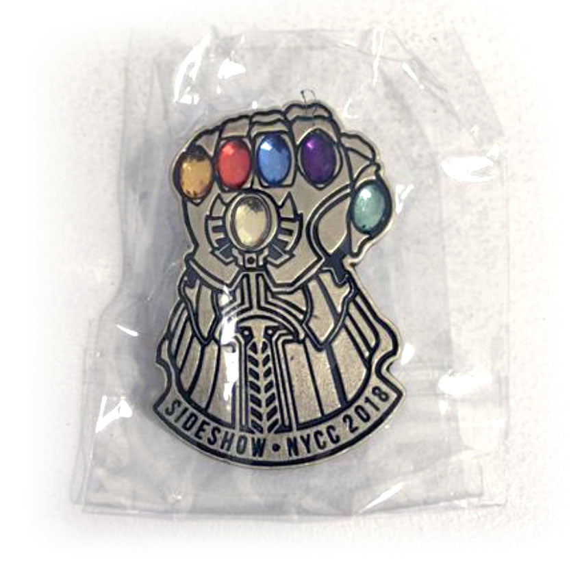 NYCC 2018 Marvel Thanos Infinity Gauntlet Pin Sideshow New York Comic Con