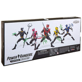 Hasbro Power Rangers In Space Lightning Collection Pyscho Rangers 5-pack Amazon Giftset box package back