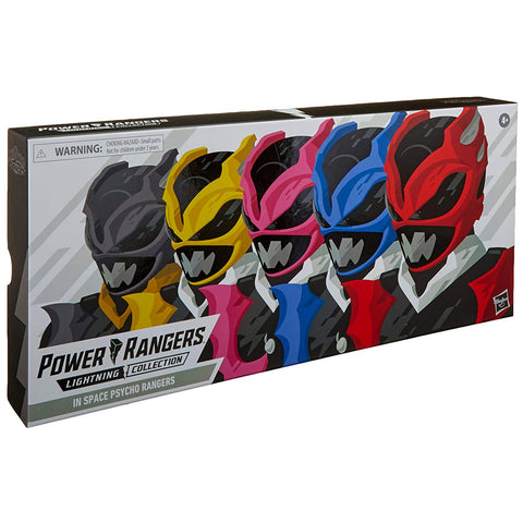 Hasbro Power Rangers In Space Lightning Collection Pyscho Rangers 5-pack Amazon Giftset box package front