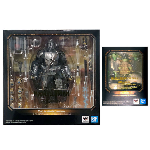 Bandai S.H. Figuarts Star Wars Mandalorian The Child Baby Yoda Action complete bundle box package front