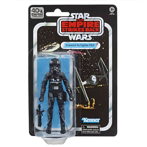 Hasbro Star Wars The Black Series 40th Anniversary Empire Strikes Back TESB Imperial Tie Fighter Pilot Box Package Front