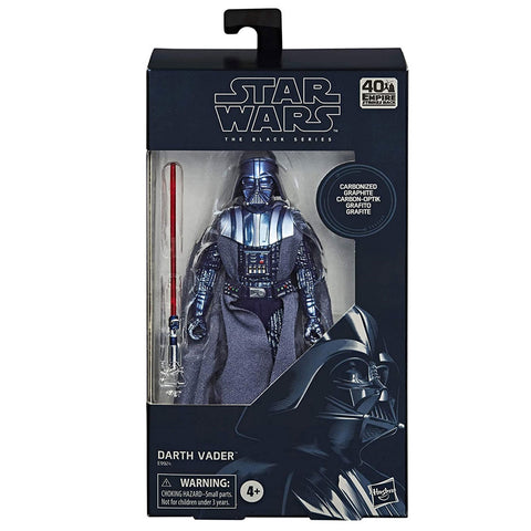 Hasbro Star Wars TESB Empire 40th Anniversary Darth Vader Carbonized Collection Box Package Front