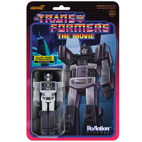Super 7 Transformers The Movie Fallen Leader Optimus Prime - ReAction Figure