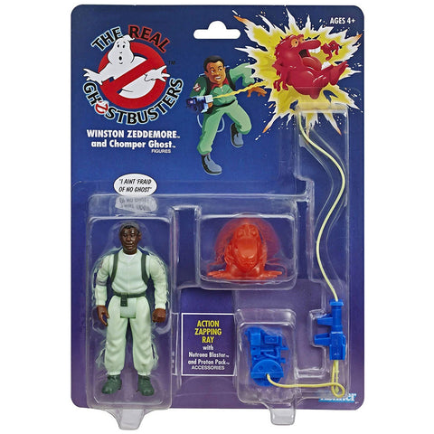Hasbro The Real Ghostbusters Winston Zeddemore and Chomper Ghost walmart reissue box package front