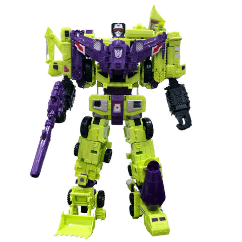CBB 3rd Third Party Downsized CW combiner green devy a field army robot toy gestlat 12-inch front