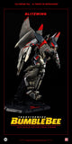 ThreeA Transformers Movie Bumblbee Decepticon Blitzwing Deluxe Sized figure flying
