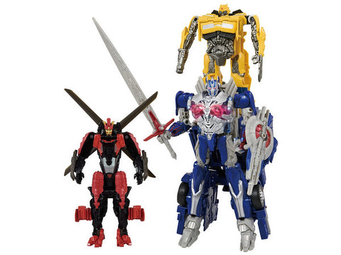 Transformers Movie Turbo Change TC-13 Battle Command Optimus Prime Commander Set with Drift and Bumblebee
