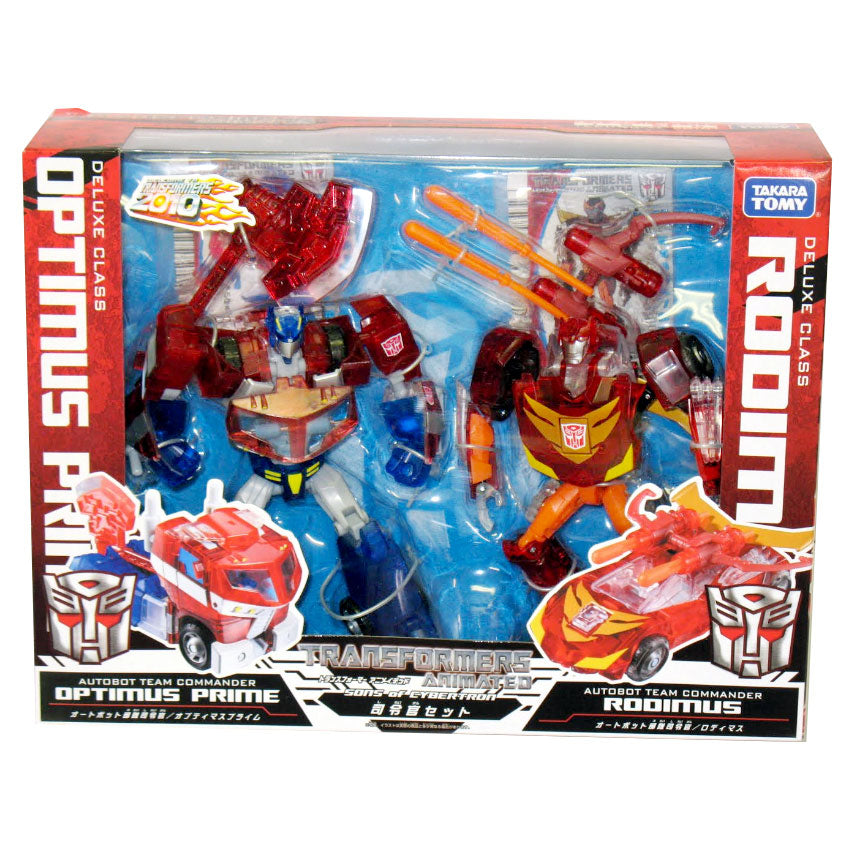 Transformers Clear Animated Optimus & Rodimus Sons of