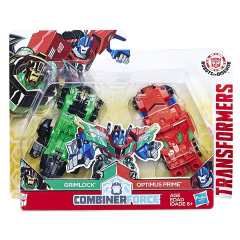 Transformers Robots In Disguise Combiner Force Grimlock Optimus Prime Primelock Crash Combiner Box Package