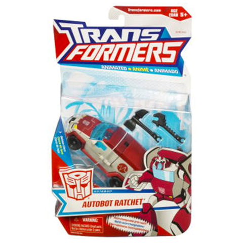 Transformers Animated Autobot Ratchet Deluxe Box Package Front
