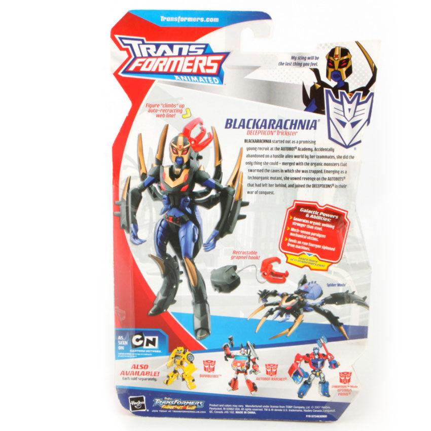 Transformers Animated Deluxe Blackarachnia Decepticon Spider Toy ...