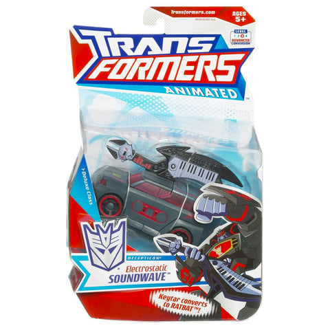 Transformers Animated Deluxe Electrostatic Soundwave Soundblaster Ratbat Box Package Front
