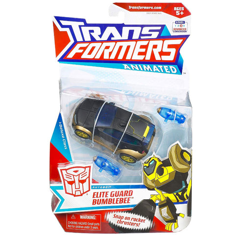 Transformers Animated Deluxe Elite Guard Gold and black bumblebee toy package