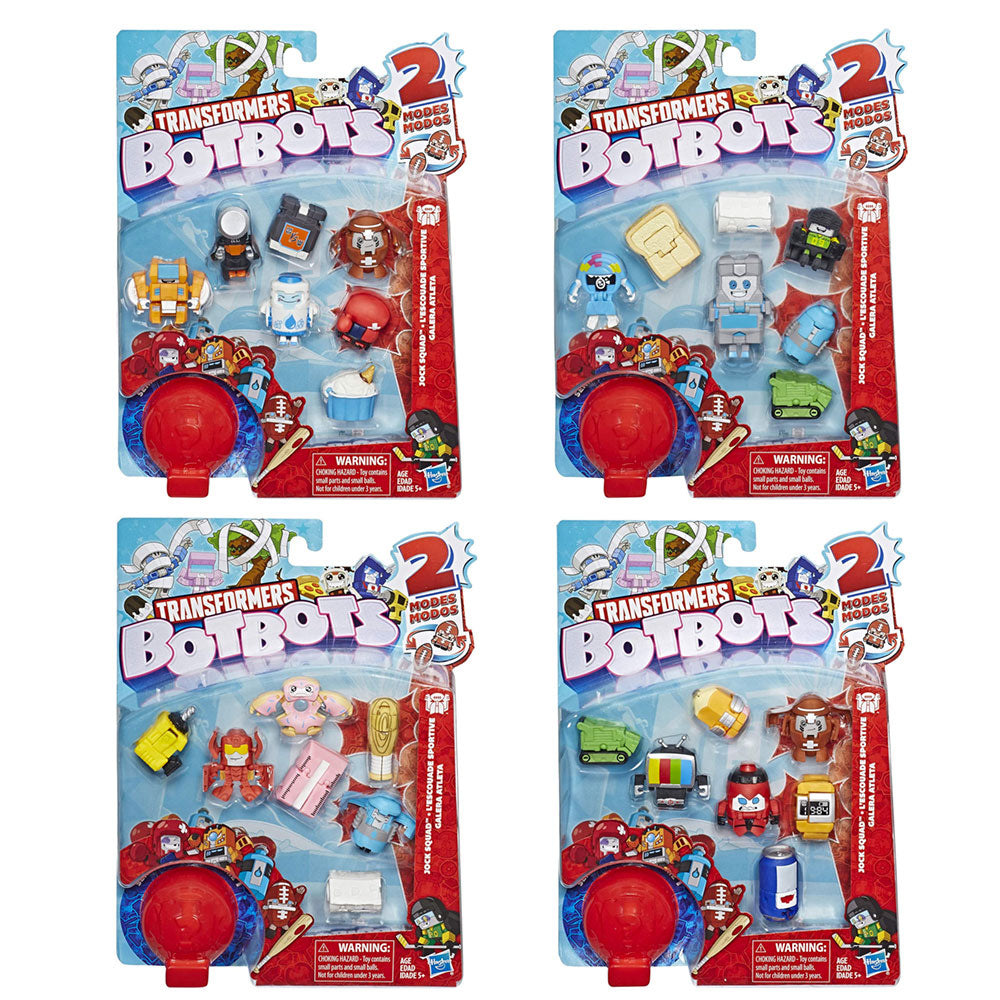 Transformers Botbots Series 1 Jock Squad 8-packs - Complete Bundle of 4 Transformers Botbots Series 1 Jock Squad 8-packs - Complete Bundle of 4